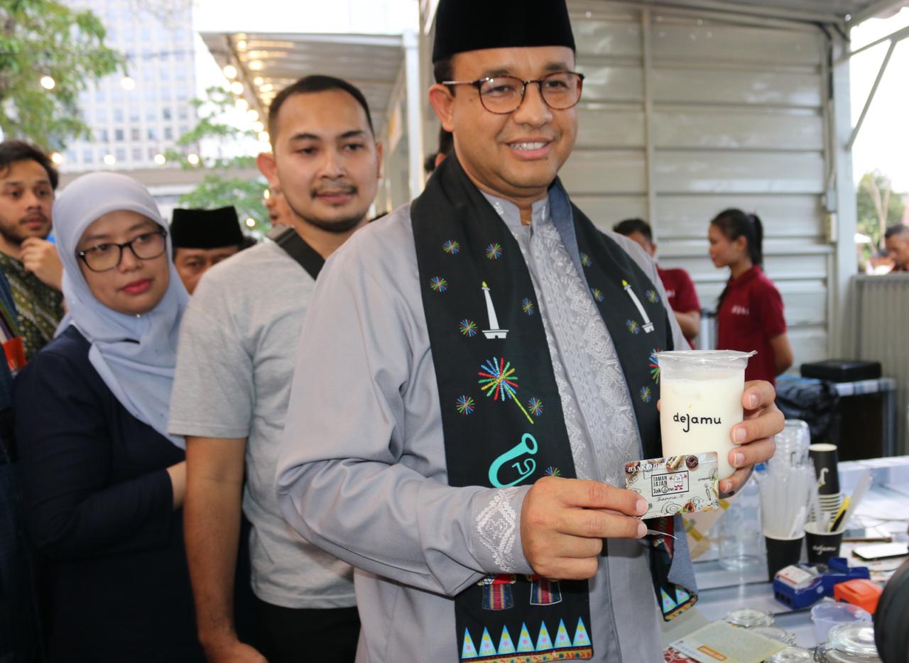 Bank DKI dan Perumda Pasar Jaya Kembangkan UMKM Taman Jajan JakOne Thamrin 10