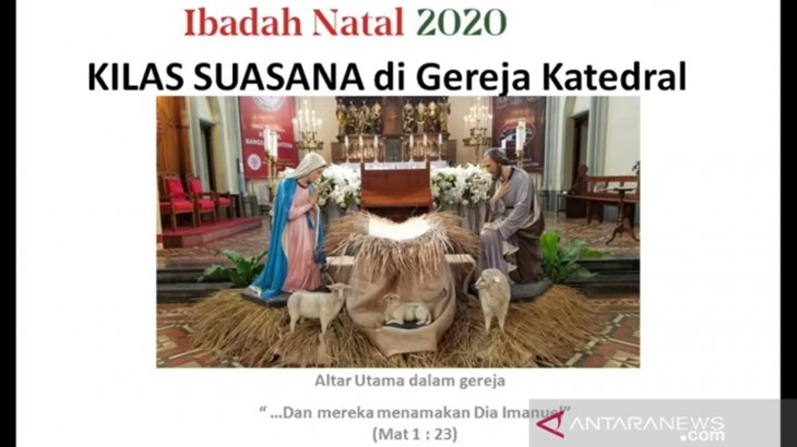 Perayaan Malam Natal di Katedral Jakarta Berjalan Kondusif, Umat Patuhi Protokol Kesehatan