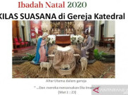 Perayaan Malam Natal di Katedral Jakarta Berjalan Kondusif, Umat Patuhi Protokol Kesehatan