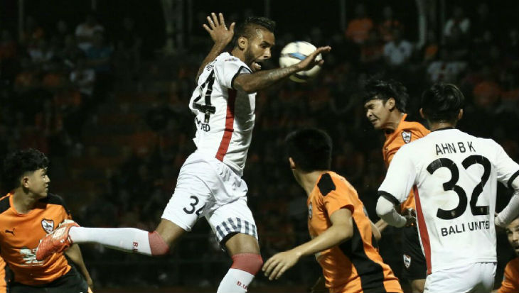 Bali United Tertinggal 1-3 dari Yangon United di Babak Pertama