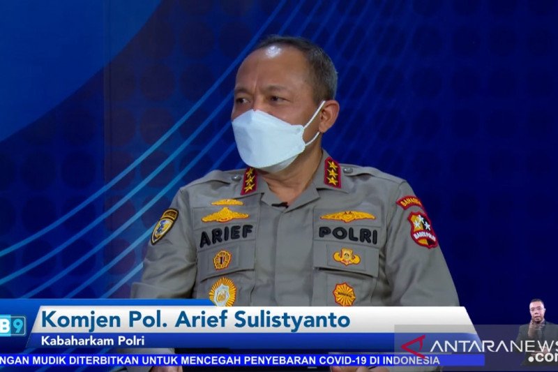 Kepala Badan Pemeliharaan Keamanan (Kabaharkam) Polri Komjen Pol Arief Sulistyanto di Jakarta, Rabu. (ANTARA/Muhammad Zulfikar)