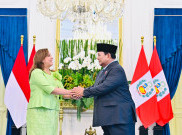 Momen Akrab Presiden Prabowo Terima Kunjungan Presiden Peru Dina Ercilia Boluarte  