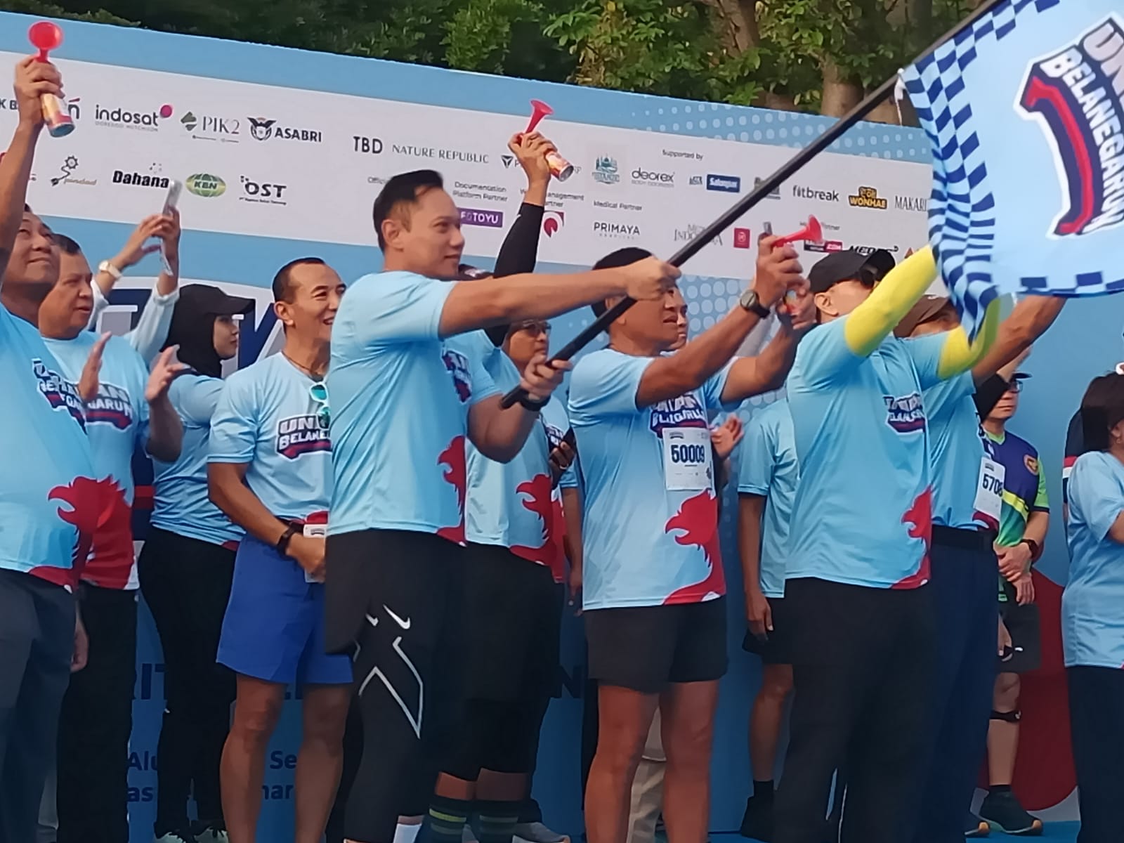 Bela Negara Run 2025 diramaikan dengan aksi sosial