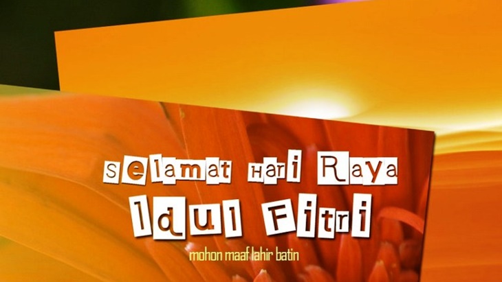Kalimat ucapan selamat dalam Kartu Lebaran. (Foto:NET)