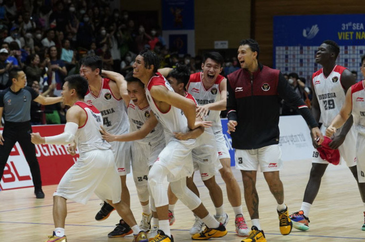 Patahkan Dominasi Filipina Sejak 1977, Tim Basket Putra Indonesia Rebut Emas