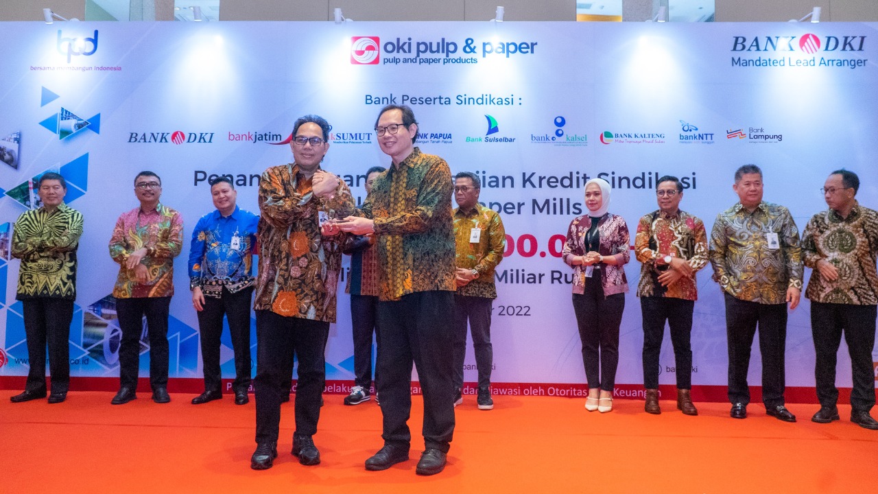 Bank DKI Pimpin Kredit Sindikasi Rp 1,5 Triliun untuk PT Oki Pulp Paper & Mills
