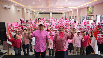 Rama-Shinta Luncurkan Warna Pink dan Hashtag Tangsel Banget untuk Pilkada 2024