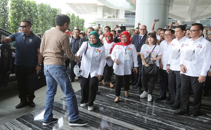 Presiden Jokowi di Hotel JHL Solitaire