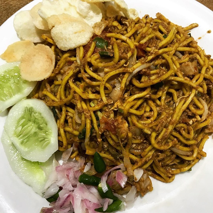 Mie Aceh kering. (Foto: Instagram/didik_biyanto)