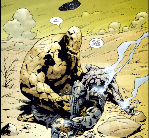 Korg di dalam komik (Sumber: Penggemarvel.net)