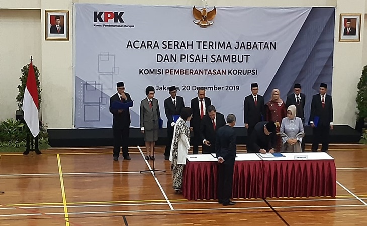 Serah terima jabatan Pimpinan KPK