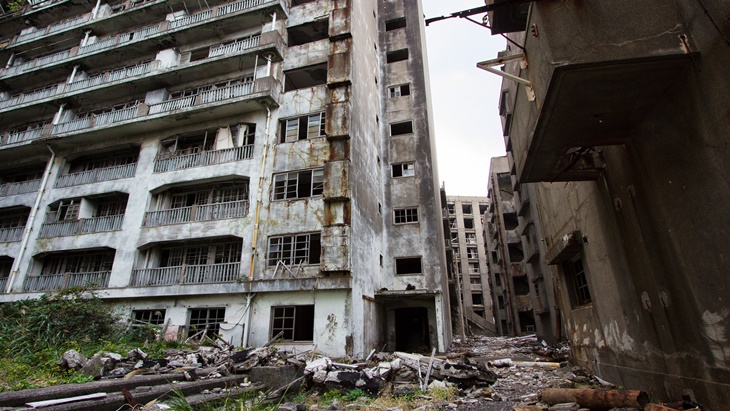 Pulau Hashima di Jepang (Foto: Flickr)