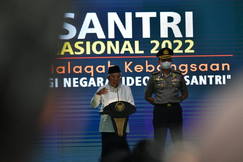 Wapres Ma'ruf Sebut Santri Berperan dalam Kemajuan Bangsa