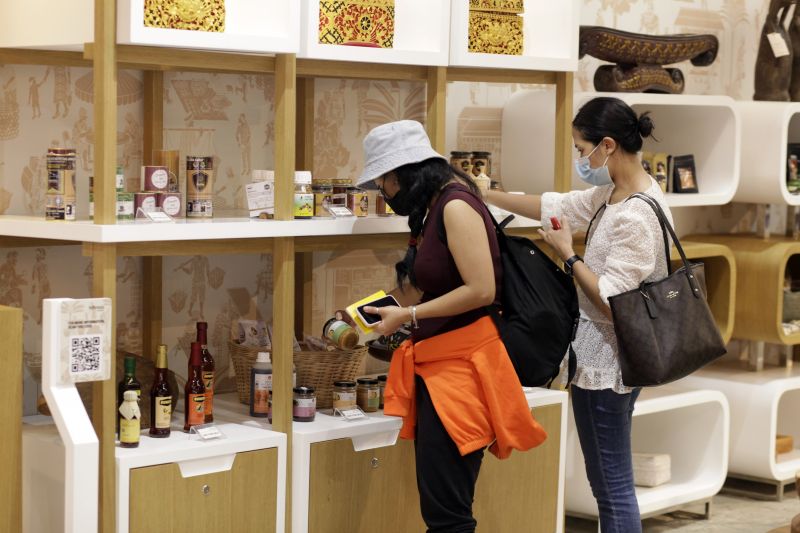 Produk hasil hutan unggulan RI tampil di Expo 2020 Dubai. (ANTARA/ Istimewa)