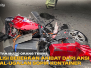 Bantah Isu 30 Orang Tewas, Polisi Beberkan Akibat dari Aksi Ugal Ugalan Sopir Kontainer
