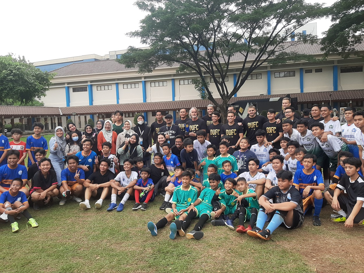 Dewa United FC Gelar Coaching Clinic di Global Islamic School Serpong