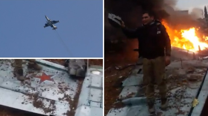 Pesawat Tempur Rusia Ditembak Jatuh, Pilot Ditangkap