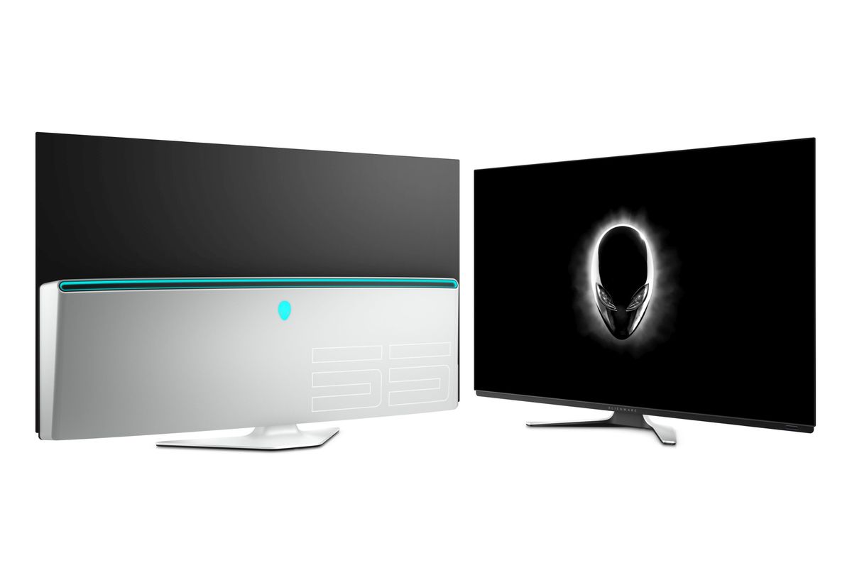Alienware 55 inch OLED 4K Gaming Monitor, monitor dengan response time tercepat (Foto: The Verge)