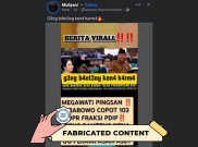 [HOAKS atau FAKTA] : Megawati Pingsan, Prabowo Copot 103 Anggota DPR dari Fraksi PDI-P