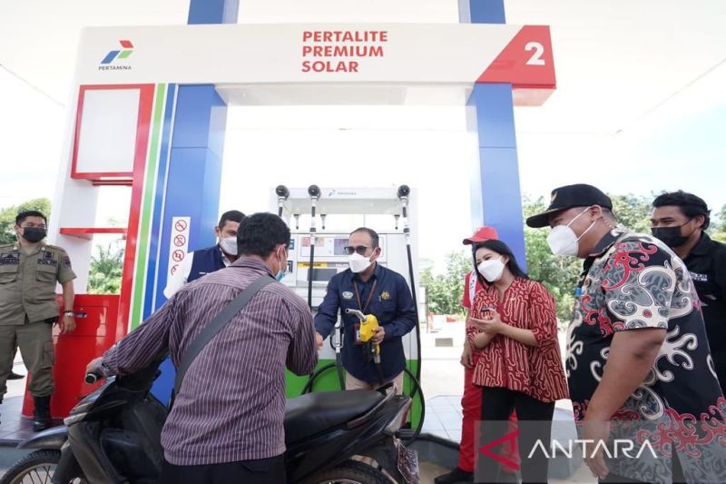 Stasiun Pengisian Bahan Bakar Umum (SPBU) di wilayah Kalimantan. ANTARA/HO - Humas Pertamina Patra Niaga Regional Kalimantan.