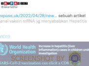 [HOAKS atau FAKTA]: Vaksin mRNA Menyebabkan Hepatitis pada Anak
