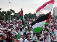 Warga Padati Monas Nyatakan Dukungan dan Bela Palestina