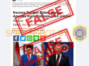 [HOAKS atau FAKTA]: Tak Puas Kepemimpinan Joe Biden, Warga Amerika Ingin Dipimpin Jokowi