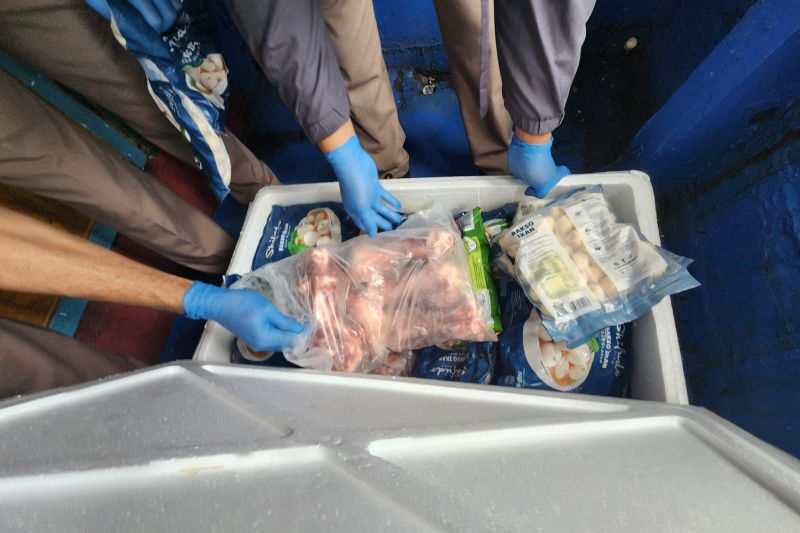 300 Kg Daging Babi Tanpa Dokumen Diamankan, Ada yang Dicampur Bakso Ikan