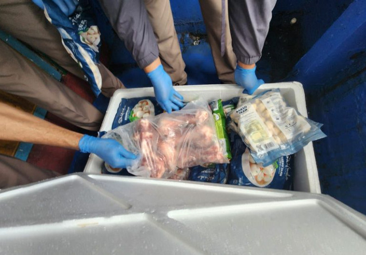 300 Kg Daging Babi Tanpa Dokumen Diamankan, Ada yang Dicampur Bakso Ikan