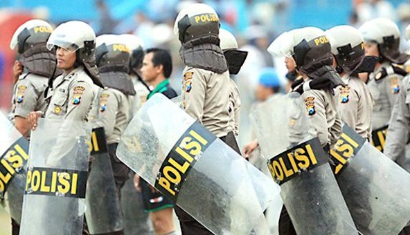 Ribuan Polisi Jaga Obyek Vital dan Tutup Akses Jalan Gedung DPR