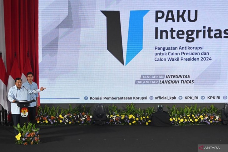 Prabowo Berkomitmen Pimpin Pemberantasan Korupsi Secara Total