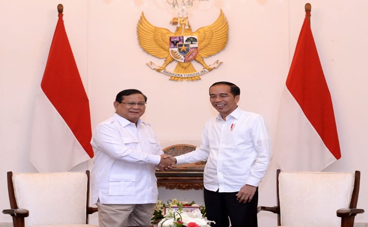 Prabowo dan Jokowi di Istana NEgara