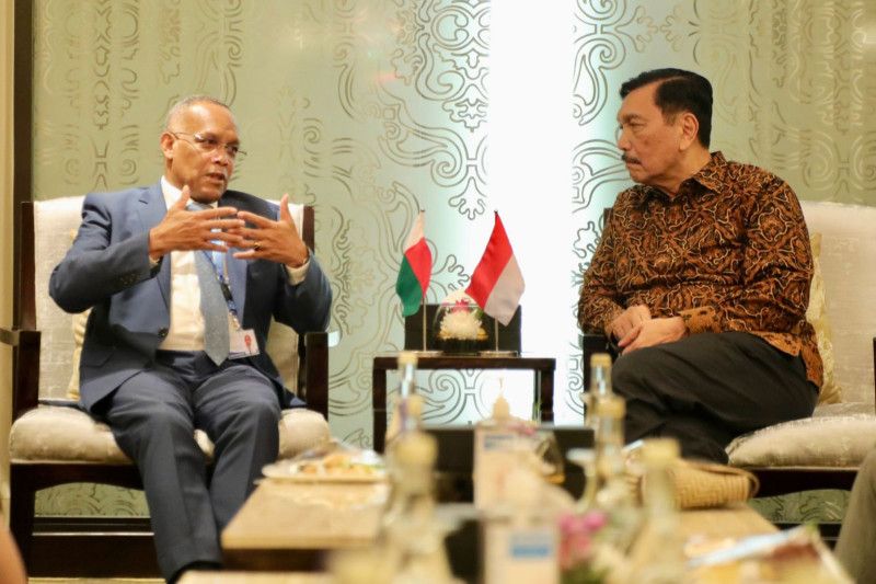 Luhut Bahas Stabilitas dan Keamanan Wilayah Perairan Strategis Dengan Madagaskar