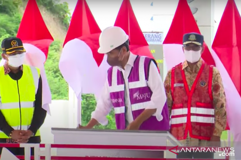 Resmikan Tol Serang-Panimbang Seksi 1, Jokowi Dorong Pertumbuhan Ekonomi Banten