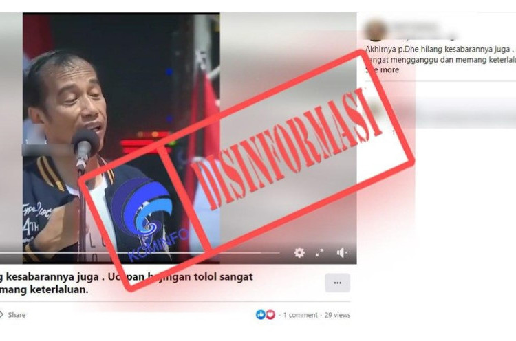 [HOAKS atau FAKTA] Presiden Jokowi Hilang Kesabaran akibat Ucapan Rocky Gerung