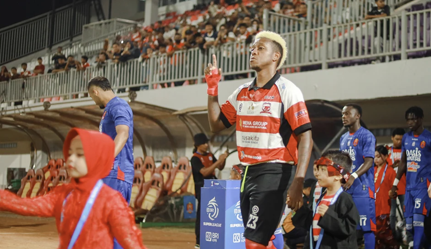 Hugo Gomes Ketagihan Bobol Persik Kediri, Misi Lanjutkan Tren Kemenangan Madura United