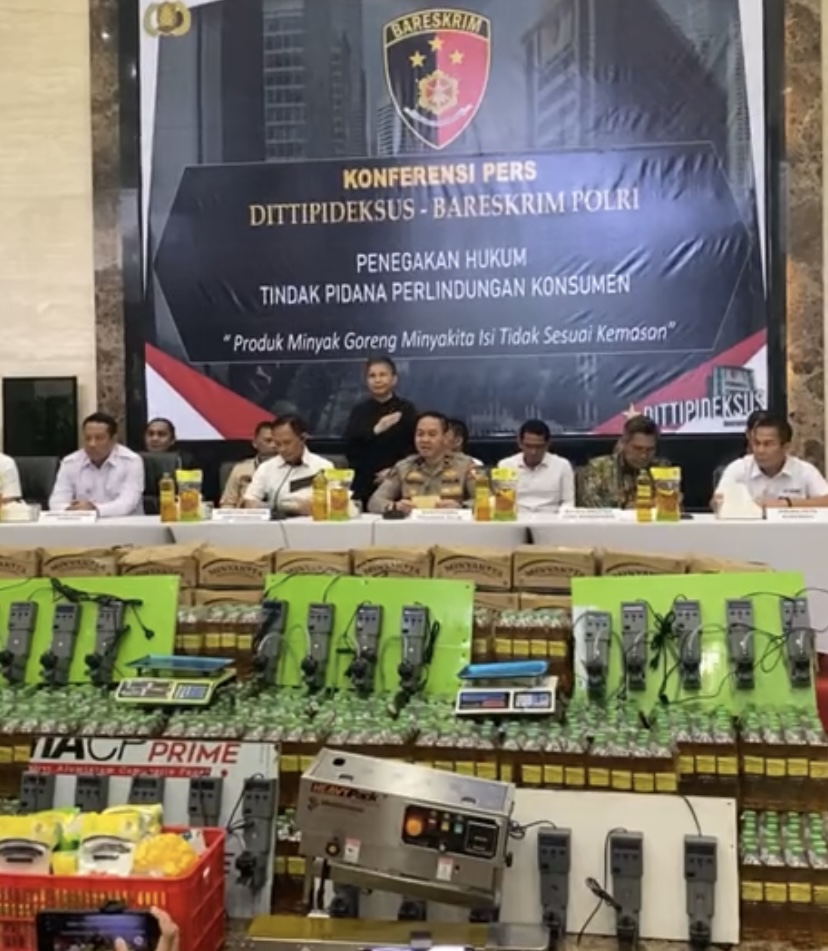 Minyakita Tidak Sesuai Takaran, Bos PT ARN Dijerat Pasal Berlapis