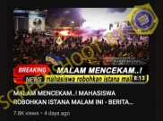 [HOAKS atau FAKTA]: Demo Mahasiswa Robohkan Gerbang Istana