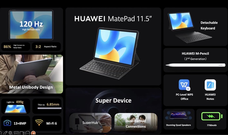 Huawei MatePad 11.5 Resmi Rilis, Harga Rp 5,499 Juta