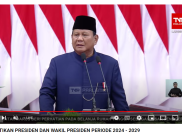 Sumpah Prabowo di Pidato Pertamanya Sebagai Presiden RI