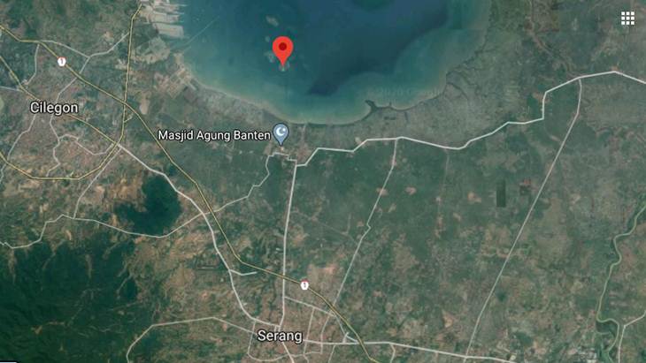 Pulau Lima (bertanda merah). (Foto: MP/Google Maps)
