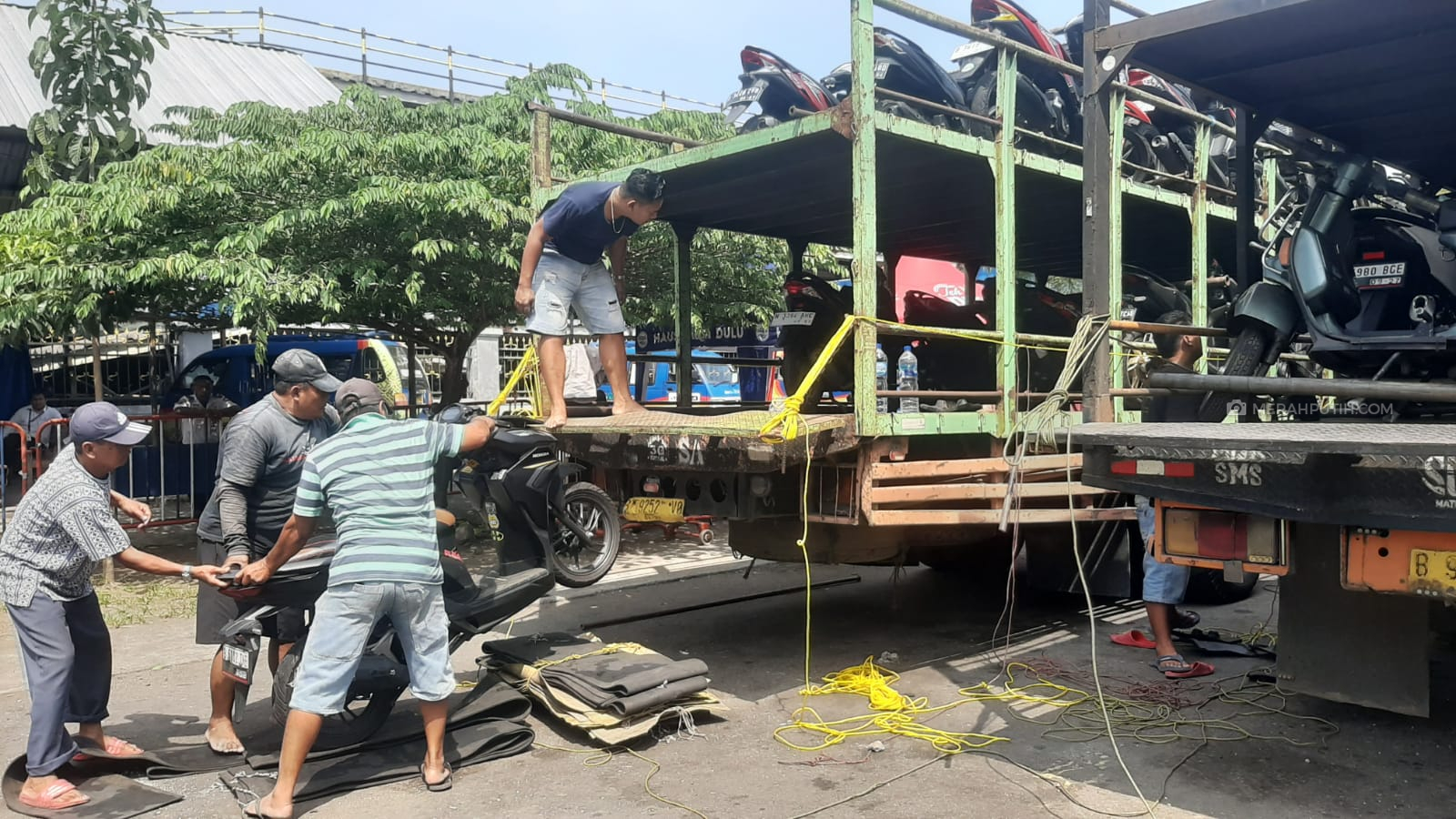 80 Unit Motor Mudik Gratis dari Jakarta Tiba di Terminal Tirtonadi