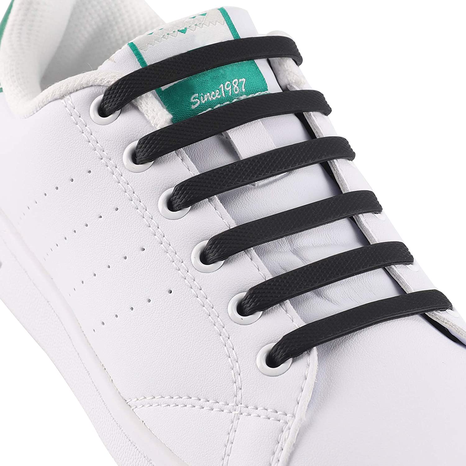 Silicon laceshoe membuat tampilanmu terlihat lebih rapi. (Foto Amazon)