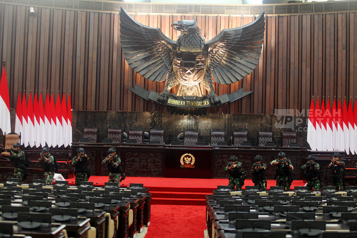 Simulasi Anti Teror Pengamanan VIP Pelantikan Presiden dan Wakil Presiden RI