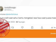 [HOAKS atau FAKTA] Oralit Bisa Atasi Rasa Haus saat Puasa