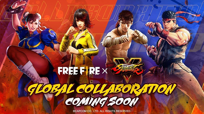 Ryu dan Chun-Li Siap Tempur di Free Fire