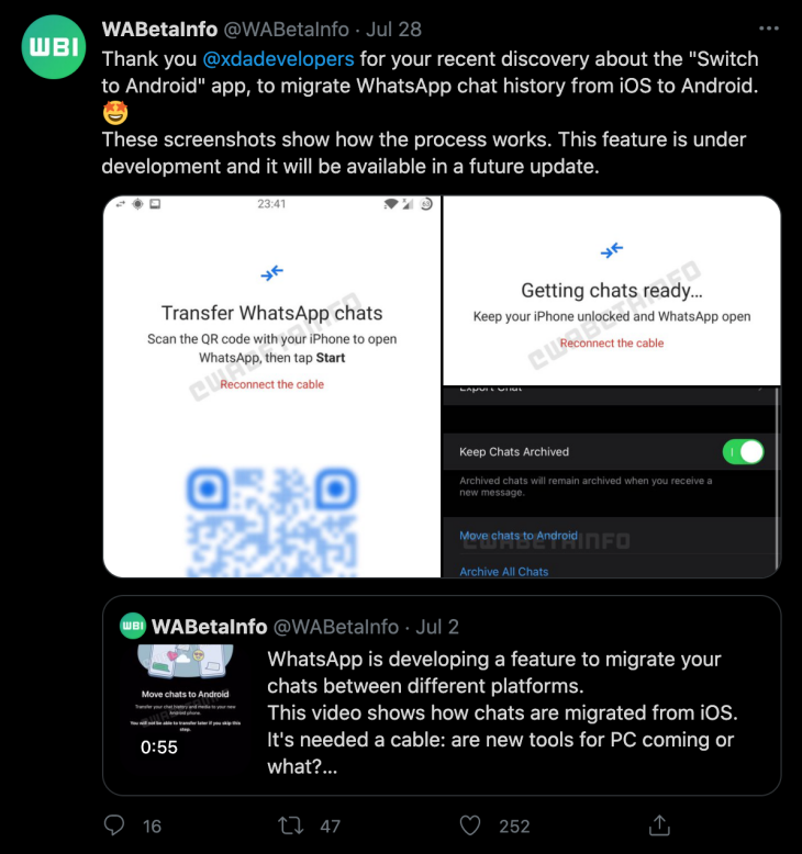 WhatsApp Buat Sistem Pemindahan Data Percakapan dari iOS ke Android