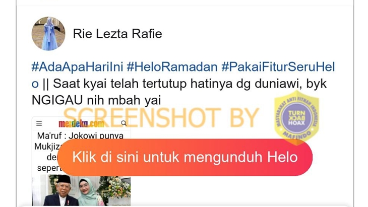 [HOAKS atau FAKTA]: Jokowi Punya Mukjizat Nabi Sulaiman 