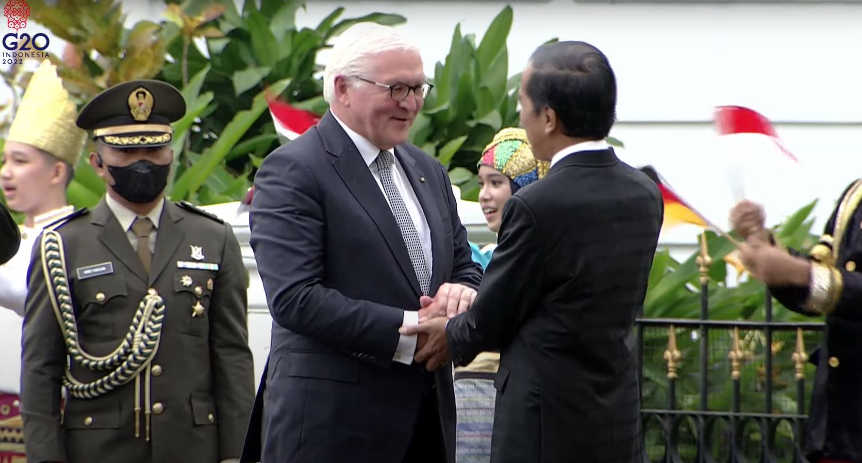 Jokowi Sambut Presiden Jerman Frank-Walter Steinmeier di Istana Bogor