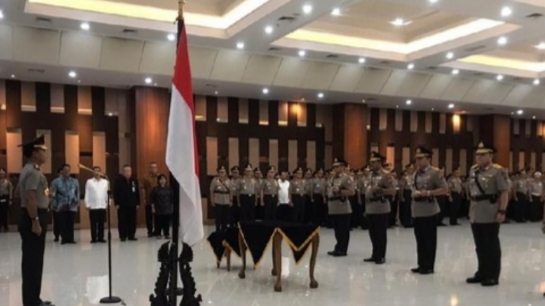 Pelantikan Komjen Gatot Edy. Foto: MP/Kanu